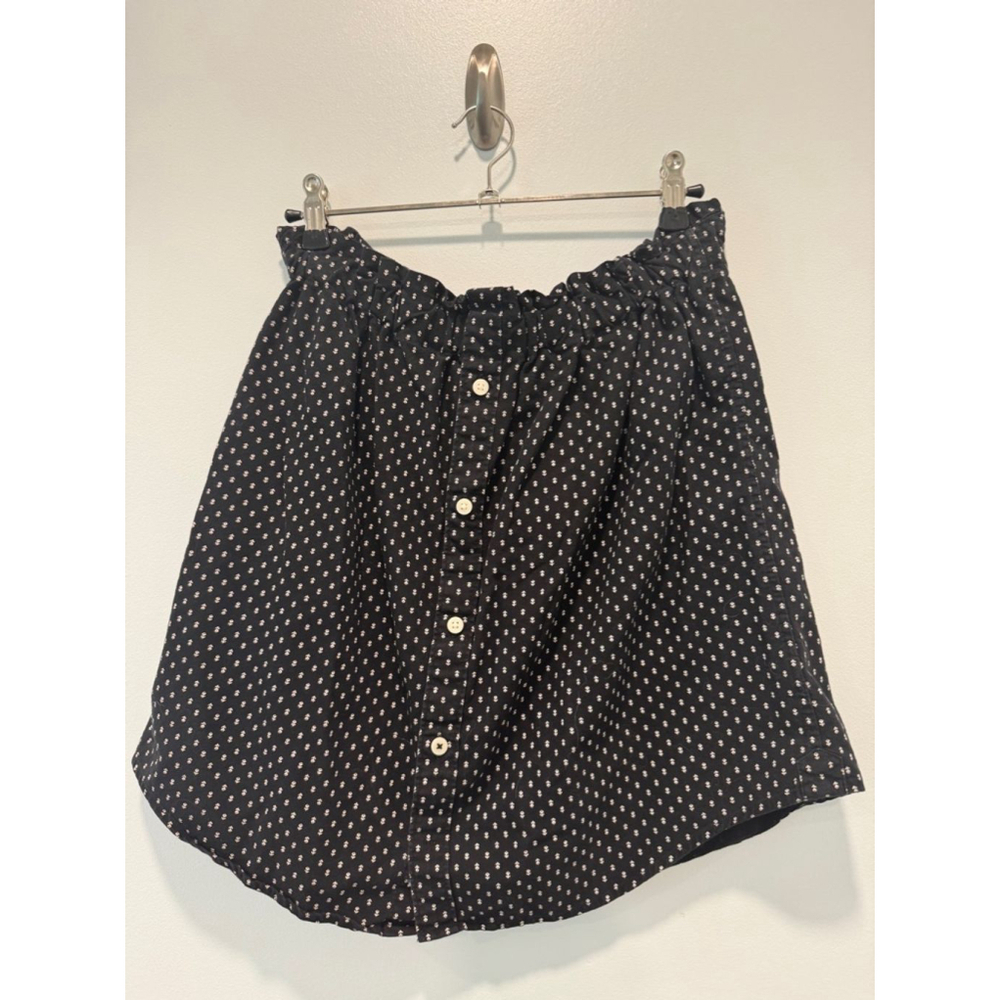 Women's Create Good Black Floral Button Up Skirt Size M